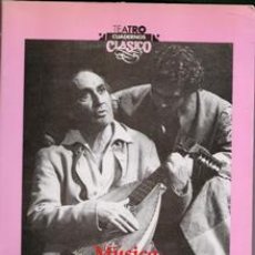 Libros de segunda mano: TEATRO CLÁSICO CUADERNOS. MÚSICA Y TEATRO, 1989. 3