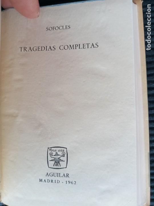 Libros de segunda mano: TRAGEDIAS COMPLETAS. SOFOCLES. AGUILAR 1962. - Foto 3