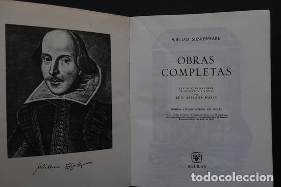 Libros de segunda mano: LIBRO WILLIAM SHAKESPEARE OBRAS COMPLETAS . AGUILAR 1965 - Foto 7
