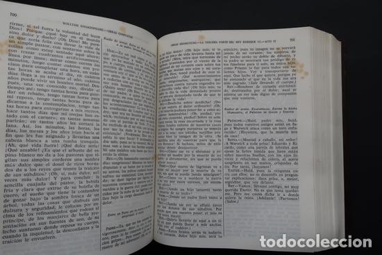 Libros de segunda mano: LIBRO WILLIAM SHAKESPEARE OBRAS COMPLETAS . AGUILAR 1965 - Foto 12