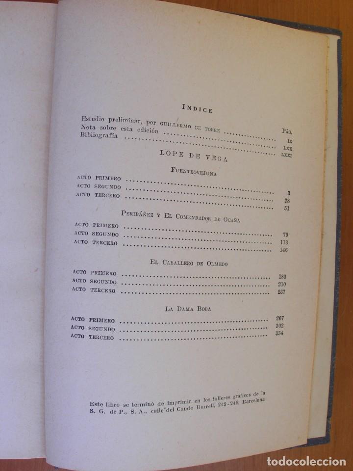Libros de segunda mano: LOPE DE VEGA / 4 OBRAS - Foto 3