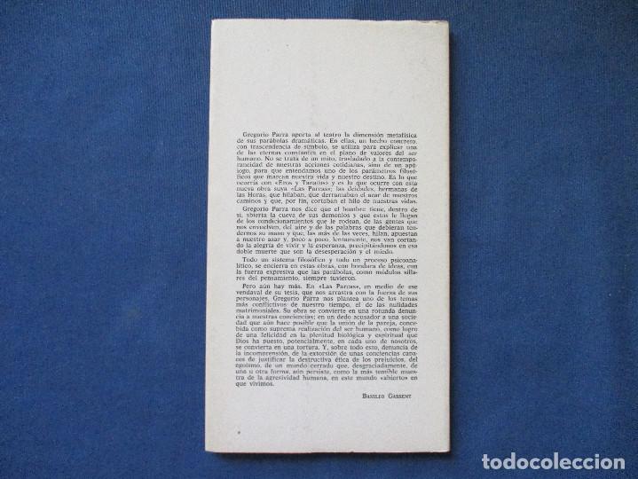 Libros de segunda mano: LAS PARCAS / 1976 GREGORIO PARRA - Foto 3