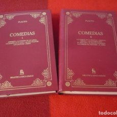 Libros de segunda mano: COMEDIAS I Y II ¡COMPLETA! ( PLAUTO ) ANFITRION GORGOJO EPIDICO GREDOS 2000 TEATRO. Lote 361302845