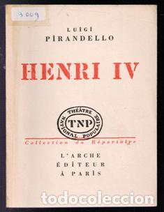 Libros de segunda mano: Henri IV. Luigi Pirandello. - Foto 1