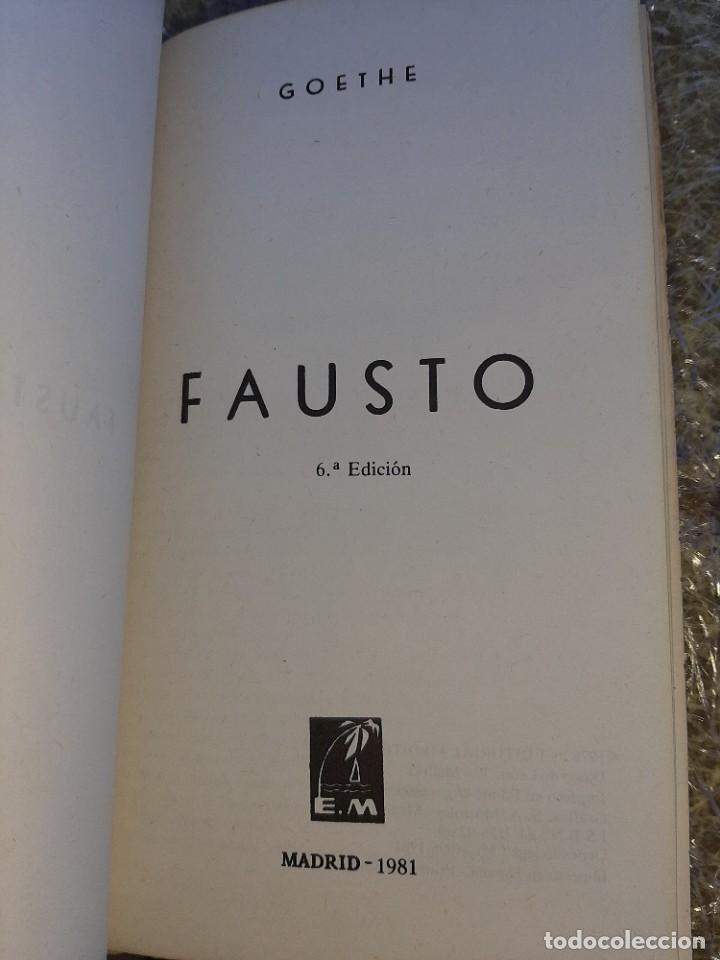 Libros de segunda mano: FAUSTO. GOETHE. EDITORIAL MEDITERRANEO - Foto 2