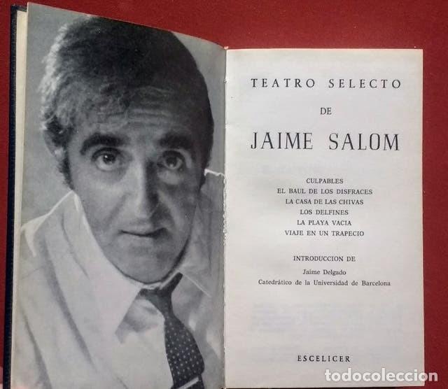 Libros de segunda mano: JAIME SALOM - TEATRO - Foto 2