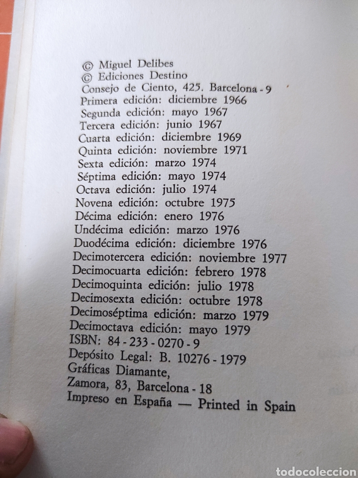 Libros de segunda mano: Cinco Horas con Mario. Miguel Delibes - Foto 3