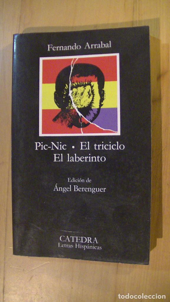 Libros de segunda mano: FERNANDO ARRABAL -PICNIC , EL TRICICLO, EL LABERINTO - 1988 EDICIONES CATEDRA - Foto 1