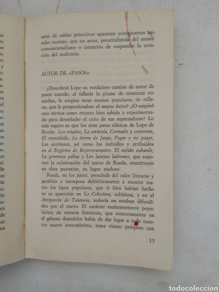 Libros de segunda mano: PASOS COMPLETOS/LOPE DE RUEDA - Foto 4