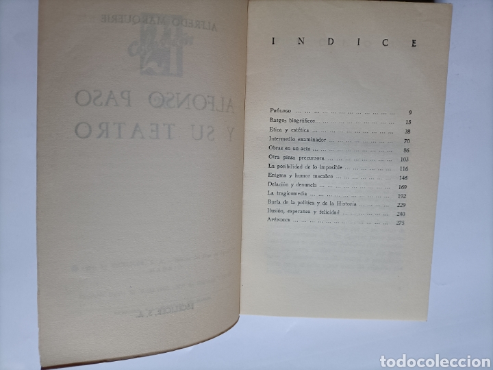 Libros de segunda mano: Alfonso paso y su teatro Alfredo marquerie . - Foto 9