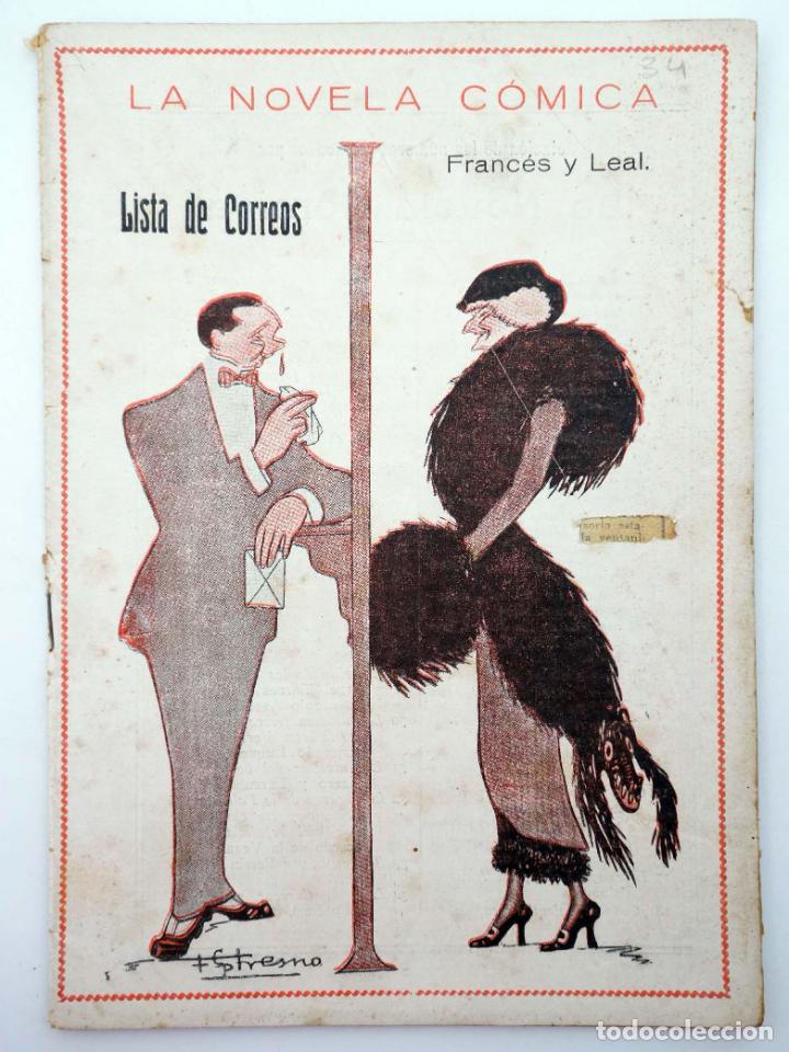 Second hand books: LA NOVELA C&Oacute;MICA 34. LISTA DE CORREOS (Jos&eacute; Franc&eacute;s / Federico Leal) Madrid, 1917