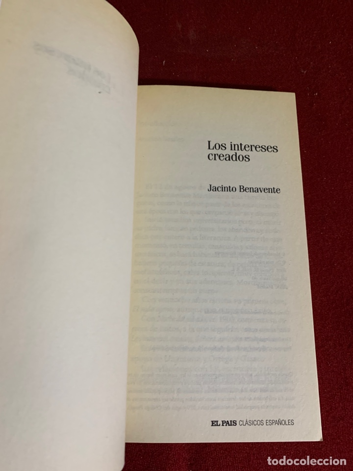 Libros de segunda mano: Los intereses creados. Jacinto Benavente. - Foto 3