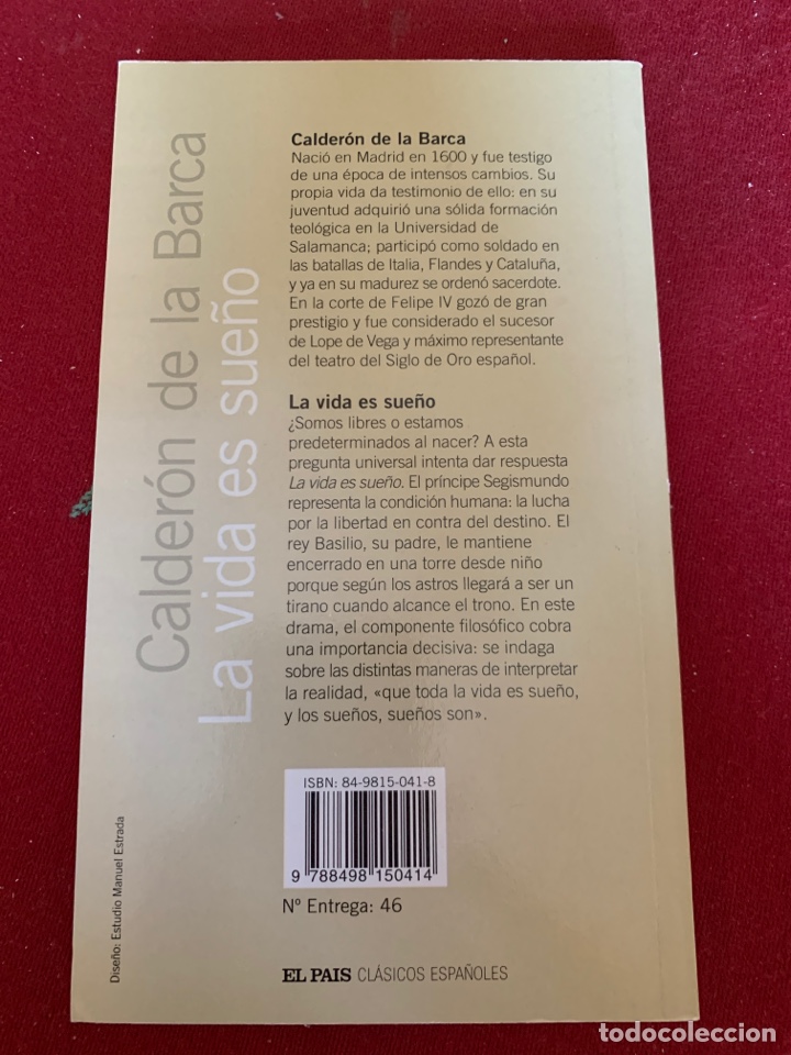 Libros de segunda mano: La Vida Es Sue&ntilde;o. Calder&oacute;n de la Barca. - Foto 2