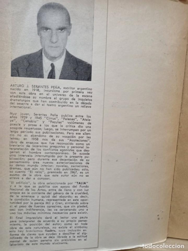 Libros de segunda mano: Arturo J. Serantes Pe&ntilde;a - El edificio / Tal&iacute;a 1969 - Foto 2