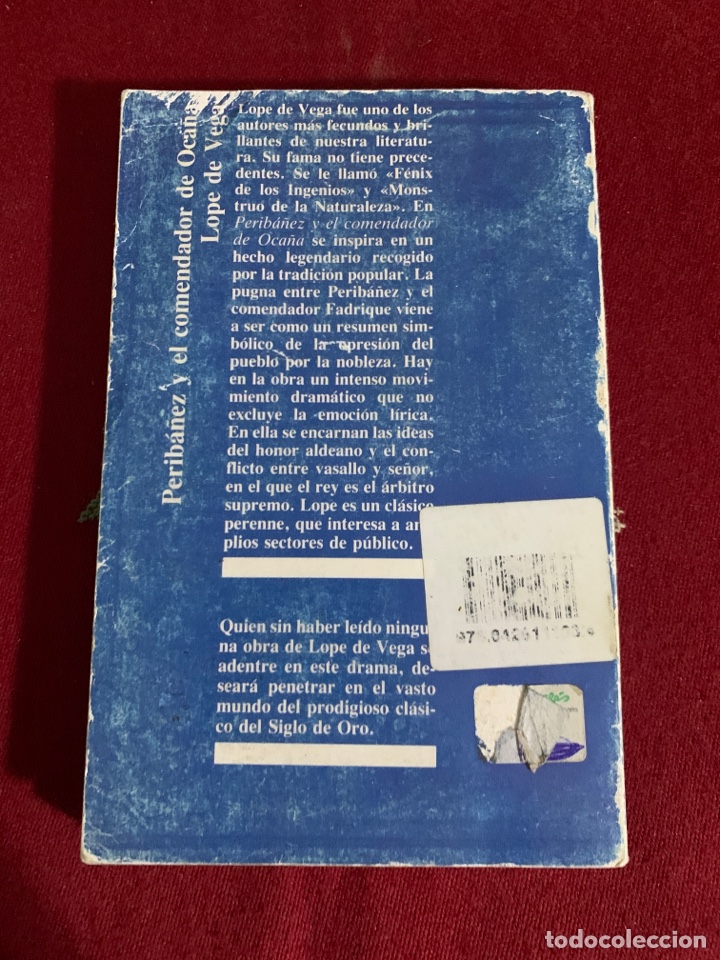 Libros de segunda mano: Periba&ntilde;ez y el comendador de Oca&ntilde;a. Lope de Vega. - Foto 2