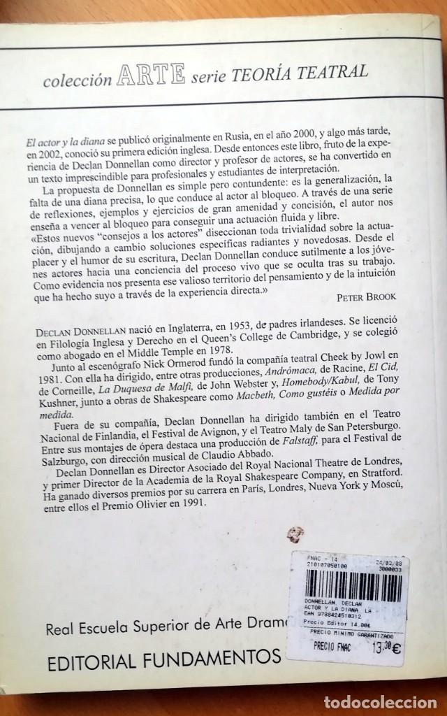 Libros de segunda mano: El Actor Y La Diana, de Declan Donnellan - Foto 5