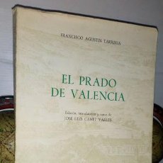 Libros de segunda mano: EL PRADO DE VALENCIA FRANCISCO AGUSTIN TARREGA - EDICIÓN INTRODUCCIÓN Y NOTAS JOSE LUIS CANET VALLES