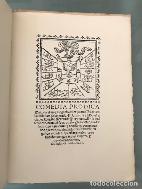 Libros de segunda mano: Comedia Prodiga, Luis de Miranda. Facs&iacute;mil, 1954 - Foto 3