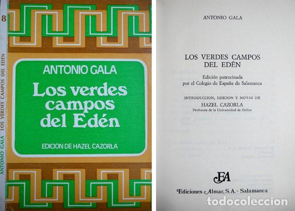 Libros de segunda mano: GALA, Antonio. Los verdes campos del Ed&eacute;n. 1983. - Foto 1