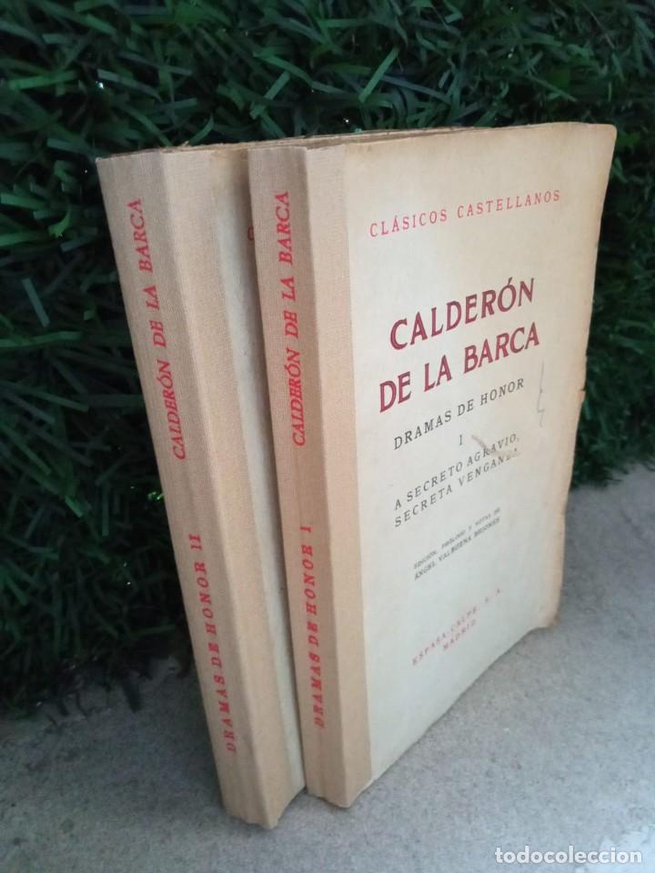 Libros de segunda mano: Dramas de honor. Autor: Calder&oacute;n de la Barca (dos tomos) - Foto 2