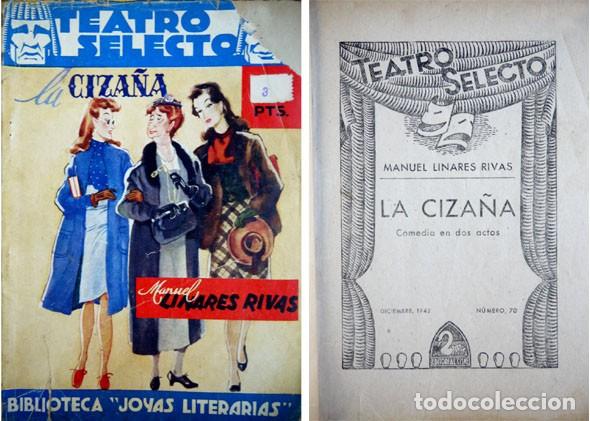 Libros de segunda mano: LINARES RIVAS, Manuel. La ciza&ntilde;a. Comedia en dos actos. 1942. - Foto 1
