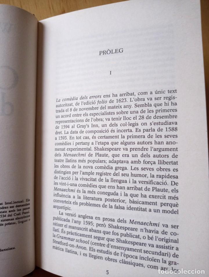 Libros de segunda mano: SHAKESPEARE LA COMEDIA DELS ERRORS - Foto 4