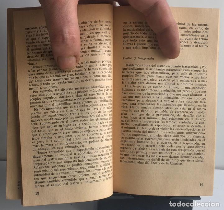 Libros de segunda mano: TEATRO LABORATORIO. Jeży Grotowski - Foto 4