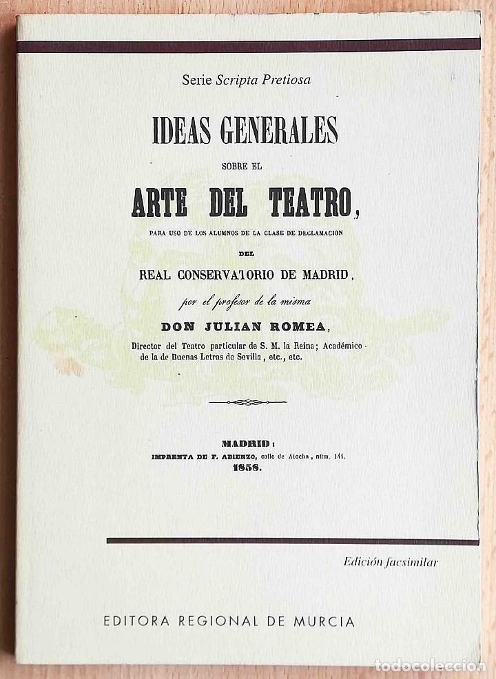 Livros em segunda m&atilde;o: Ideas generales sobre el arte del Teatro para uso de los alumnos de la clase... 1858 Facsimil