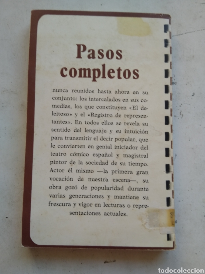 Libros de segunda mano: PASOS COMPLETOS/LOPE DE RUEDA - Foto 4