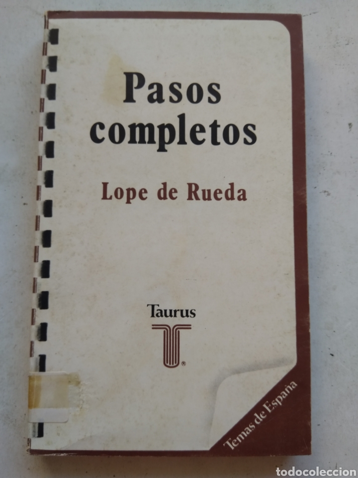 Libros de segunda mano: PASOS COMPLETOS/LOPE DE RUEDA - Foto 1