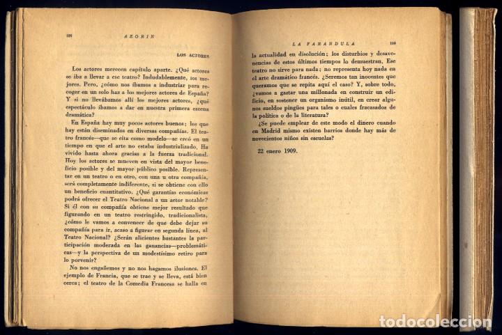 Libros de segunda mano: AZOR&Iacute;N. La Far&aacute;ndula. 1945. - Foto 2