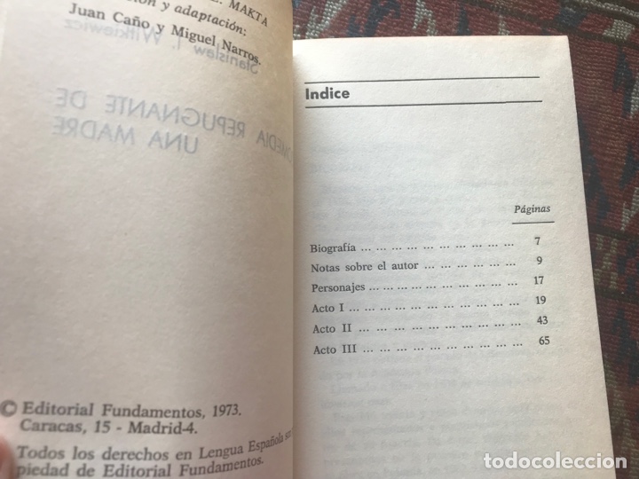 Libros de segunda mano: Comedia repugnante de una madre. Stanislaw Witkiewicz. Fundamentos - Foto 3