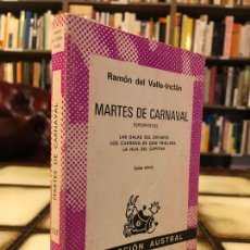 Libros de segunda mano: MARTES DE CARNAVAL. ESPERPENTOS. RAMÓN DEL VALLE-INCLÁN. PEDIDO MÍNIMO 5€. Lote 340085413