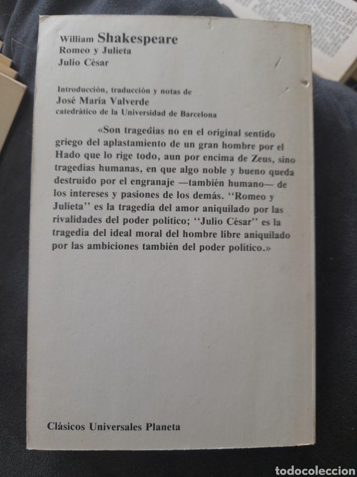 Libros de segunda mano: Romeo y Julieta. Julio C&eacute;sar. Shakespeare - Foto 2