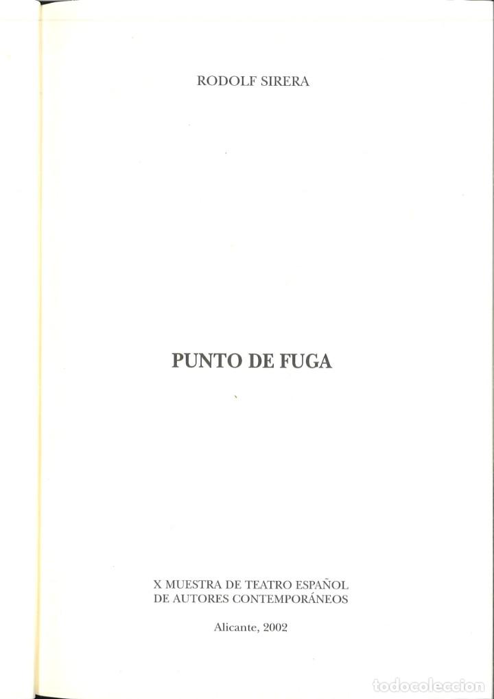 Libros de segunda mano: PUNTO DE FUGA. Rodolf Sirera - Foto 2
