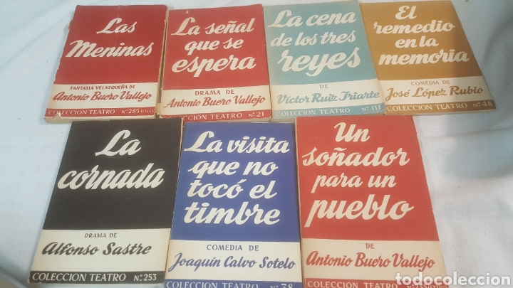 Livres d'occasion: LOTE 7 LIBROS COLECCI&Oacute;N TEATRO N&deg; 285, 21, 111, 48, 253, 38, 253 (EXTRA)