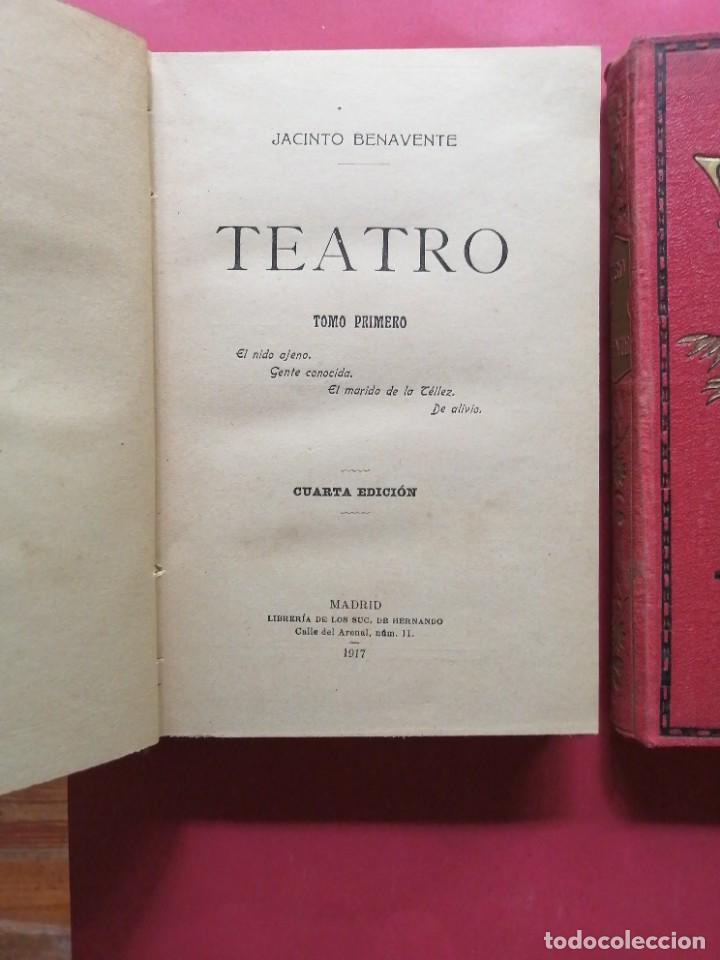 Libros de segunda mano: Teatro de Jacinto Benavente. 1917.2 tomos - Foto 2