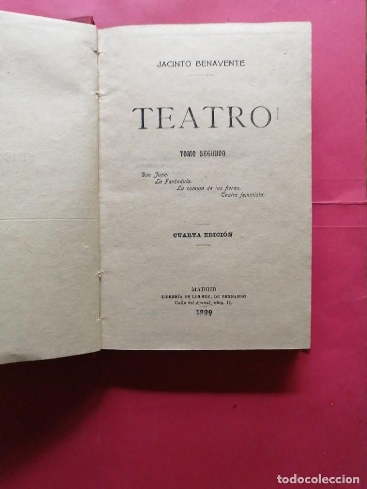 Libros de segunda mano: Teatro de Jacinto Benavente. 1917.2 tomos - Foto 3