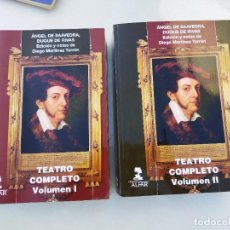 Libros de segunda mano: LIBROS TEATRO COMPLETO DOS VOLUMEN EDICIONES ALFAR 2015 ANGEL DE SAAVEDRA DUQUE DE RIVAS VER FOTOS. Lote 348527668