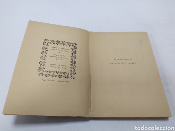 Libros de segunda mano: La luna de la sierra, editorial Ebro, 1950 - Foto 3