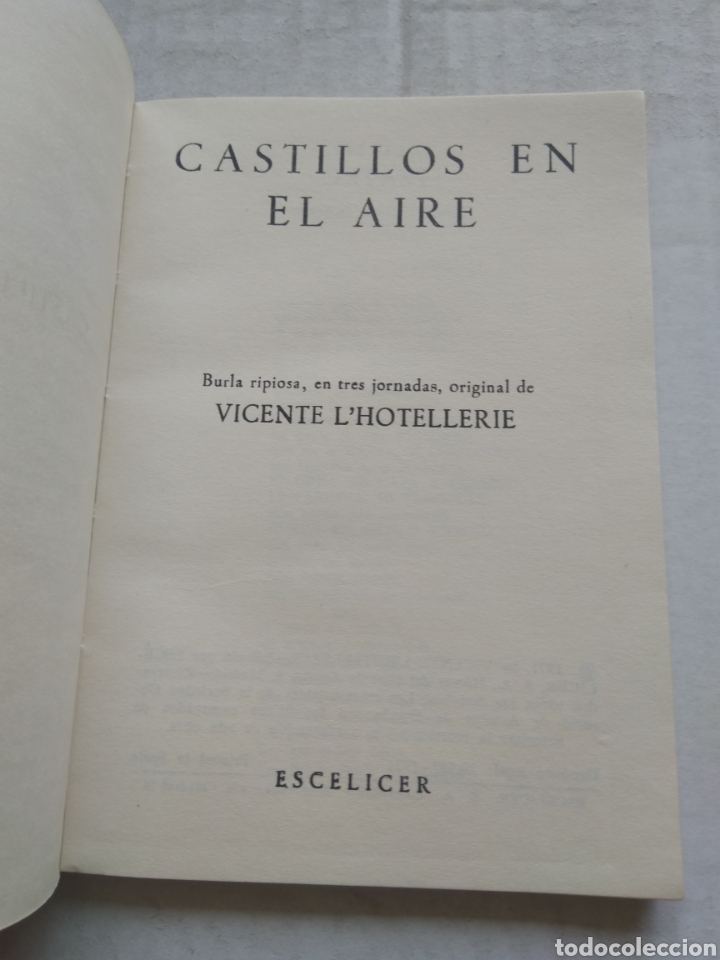 Libros de segunda mano: CASTILLOS EN EL AIRE/VICENTE LHOTELLERIE - Foto 2