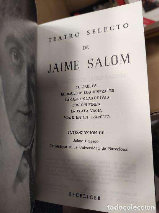 Libros de segunda mano: TEATRO SELECTO - SALOM, JAIME - Foto 2