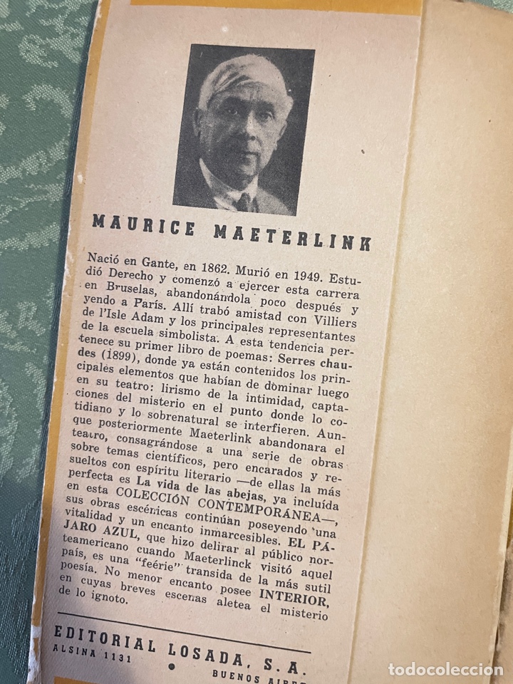 Libros de segunda mano: El P&aacute;jaro azul + interior (maurice maeterlinck) - Foto 2