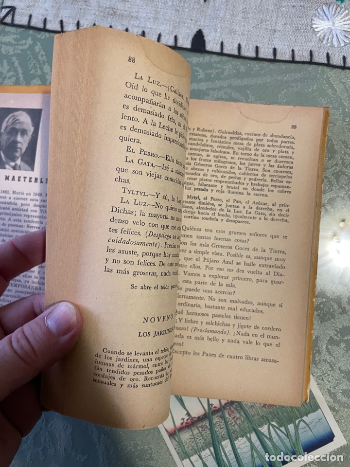 Libros de segunda mano: El P&aacute;jaro azul + interior (maurice maeterlinck) - Foto 3