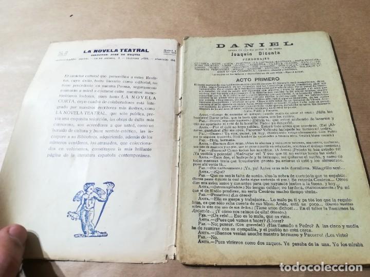 Libros de segunda mano: DANIEL / JOAQUIN DICENTA / AP605 / LA NOVELA TEATRAL 60 - Foto 4