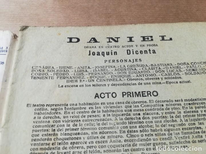 Libros de segunda mano: DANIEL / JOAQUIN DICENTA / AP605 / LA NOVELA TEATRAL 60 - Foto 6