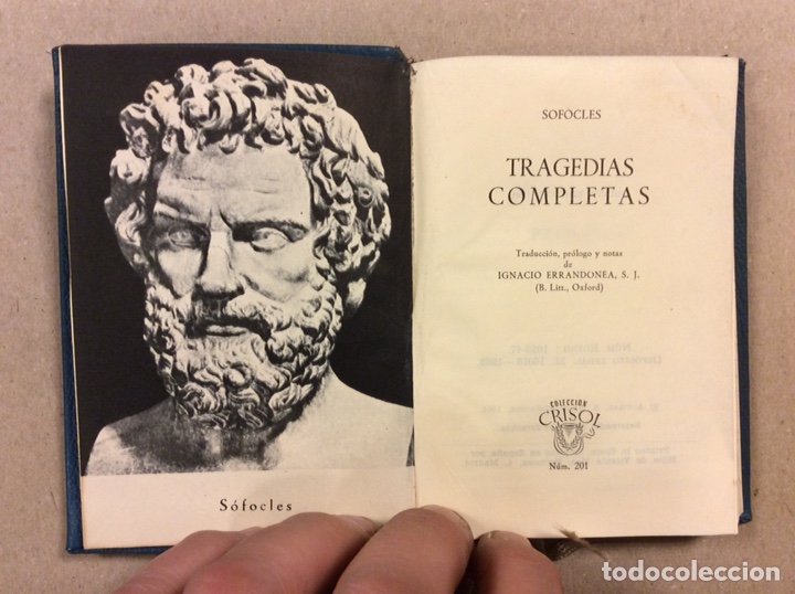 Libros de segunda mano: S&Oacute;FOCLES TRAGEDIAS COMPLETAS. AGUILAR DE EDICIONES 1964. COLECCI&Oacute;N CRISOL N&deg; 201 - Foto 4