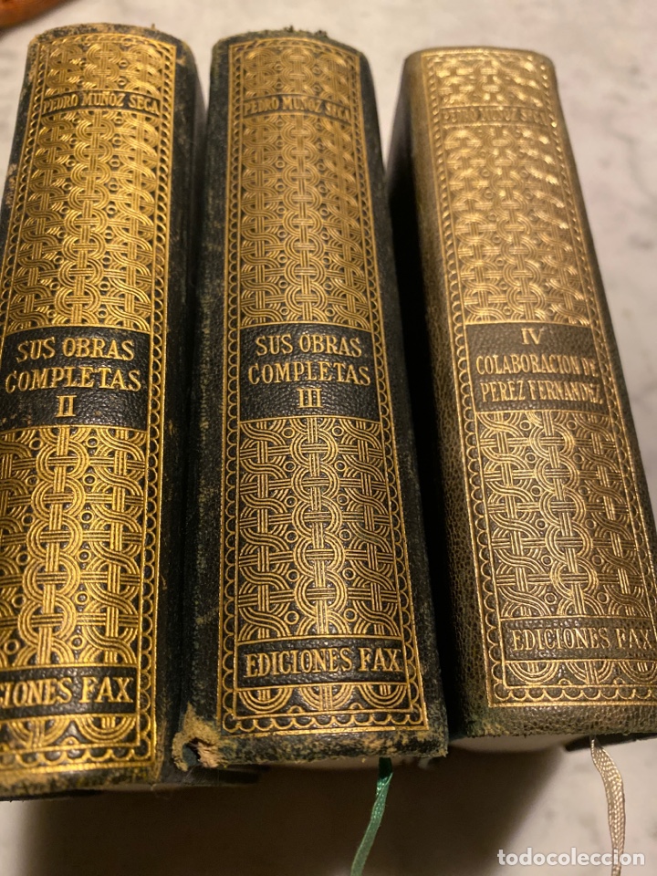 Second hand books: Pedro mu&ntilde;oz seca sus obras completas , tomos III, II y IV
