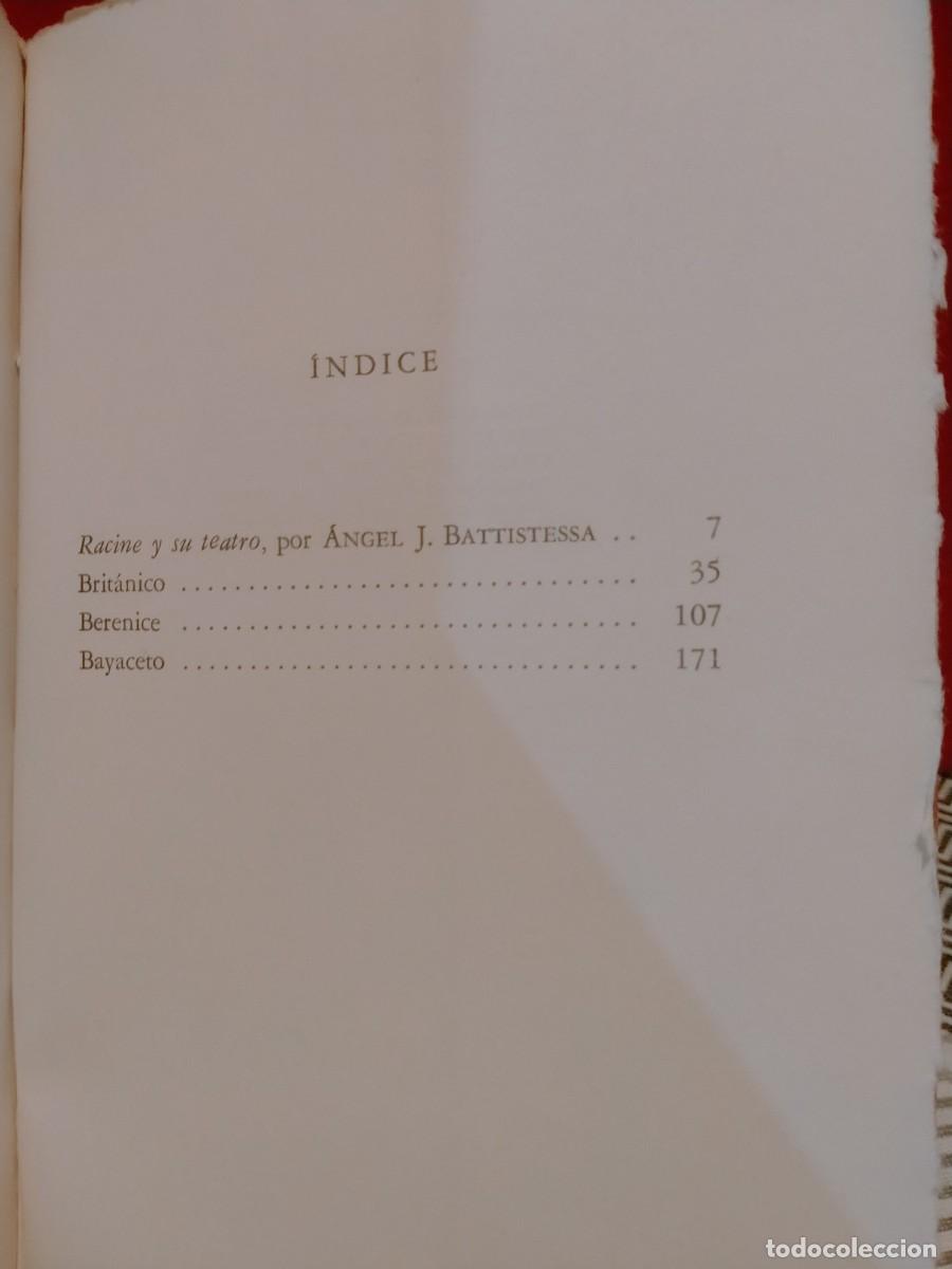 Libros de segunda mano: RACINE. TRES TRAGEDIAS . SUDAMERICANA - Foto 3