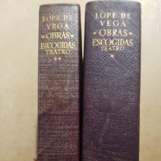 Libros de segunda mano: LOPE DE VEGA - OBRAS ESCOGIDOS - TOMOS I + II - TEATRO - ED. AGUILAR - AÑOS 1969 Y 1967. Lote 365284681